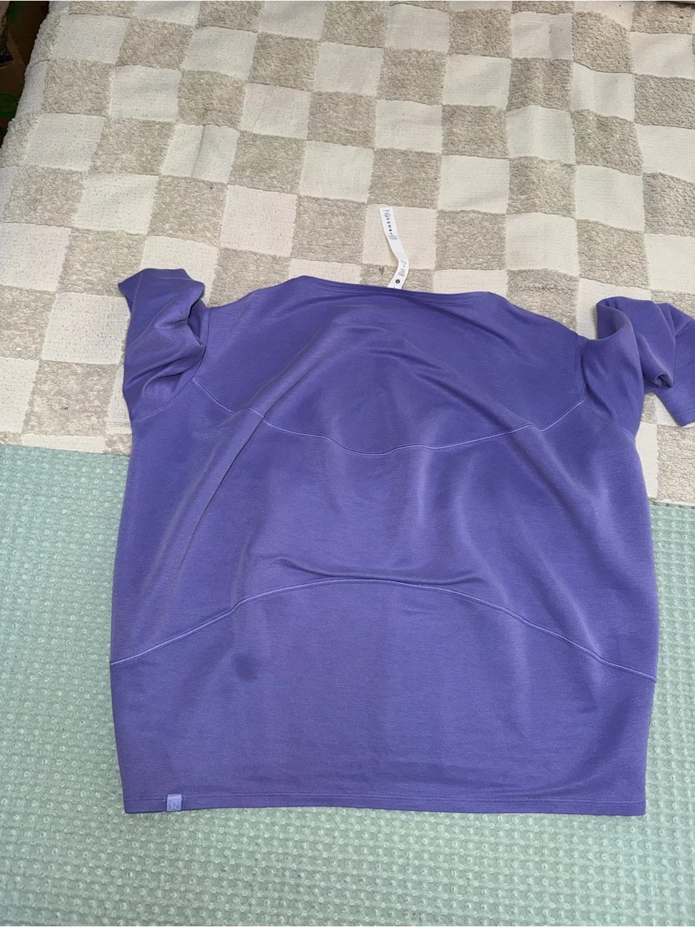 NWOT Lululemon Back in Action Long-Sleeve Shirt *Pique Dark Lavender size 2